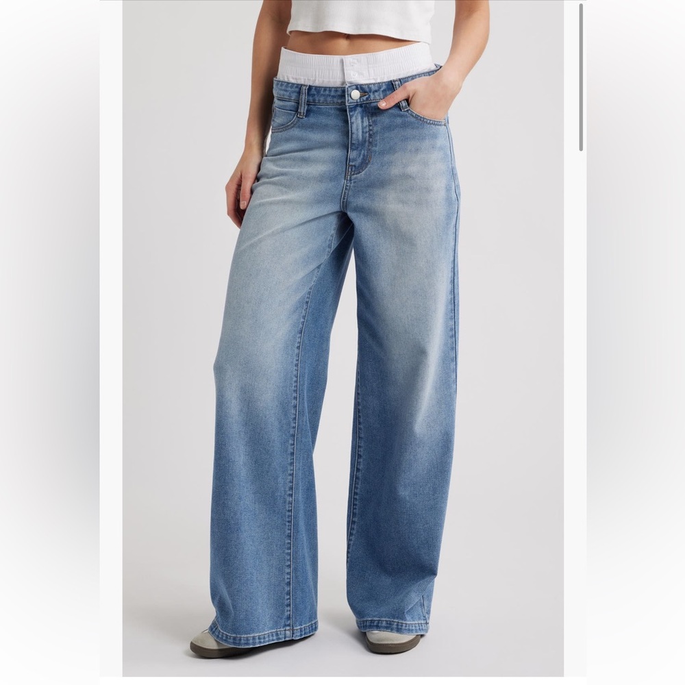 PTCL Classic Blue Women's Jeans with fake shirt